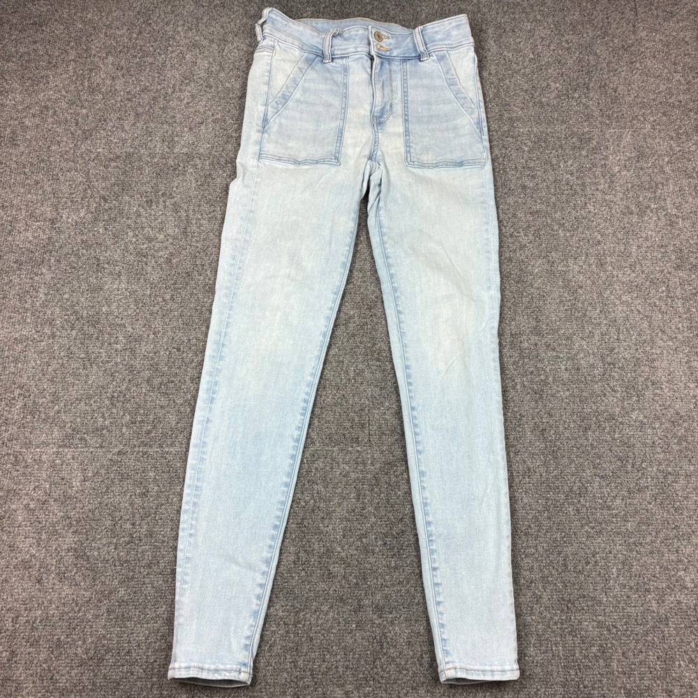 American Eagle Next Level Stretch Skinny Jeans Light Wash Womens Size 6